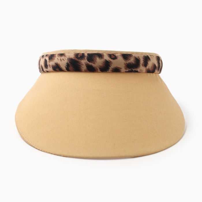 Козырёк женский MINAKU Козырёк женский MINAKU "Leopard" цвет коричневый, р-р 56-58