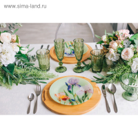 Набор стаканов стеклянных Magistro &laquo;Ла-Манш&raquo;, 350 мл, 8&times;12,5 см, 6 шт, цвет зелёный