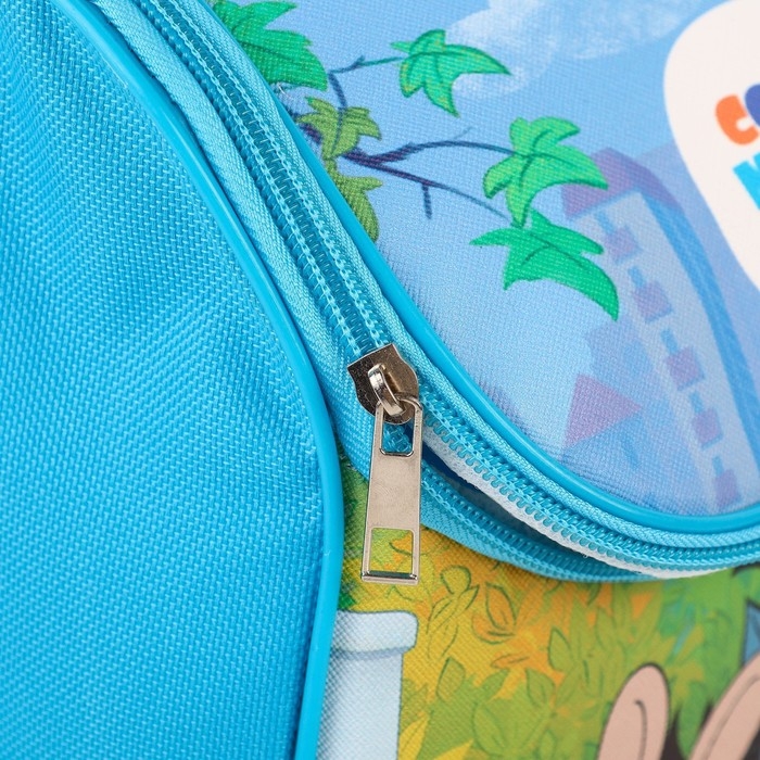 Рюкзак детский на молнии сверху, Текстиль, 20 см х 11 см х 26 см Рюкзак детский на молнии сверху, Текстиль, 20 см х 11 см х 26 см " Ну, погоди!", Союзмультфильм