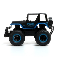 Джип радиоуправляемый &laquo;Вездеход&raquo;, работает от батареек, цвет черно-синий