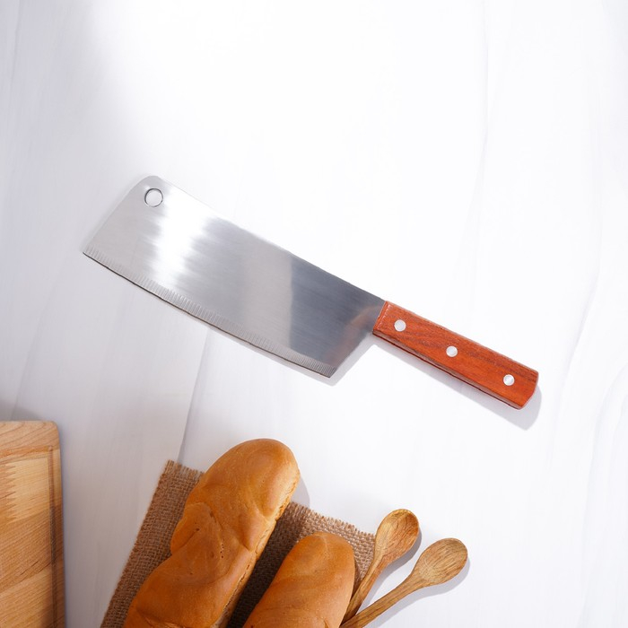 Нож - топорик кухонный Доляна «Буффало», лезвие 19 см Нож - топорик кухонный Доляна «Буффало», лезвие 19 см