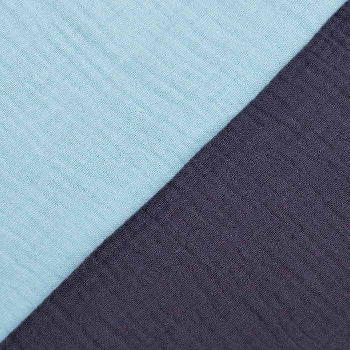 Набор пелёнок муслиновых Крошка Я "Ecoblue" 135х100см, 2шт, 100 % хлопок