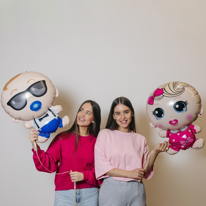 Воздушный шар фольгированный 27 Воздушный шар фольгированный 27" «Крутой малыш», с подложкой