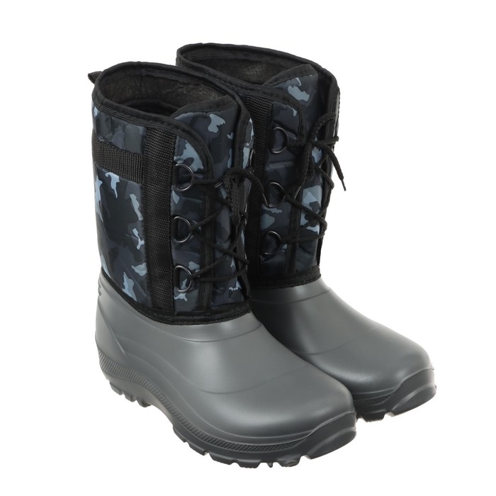 Сапоги зимние "Аляска" мужские, КМФ, до -25&deg;С, на шнуровке, размер 45/46, МИКС