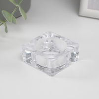 Подсвечник стекло 1 свеча куб мал Подсвечник стекло 1 свеча куб мал