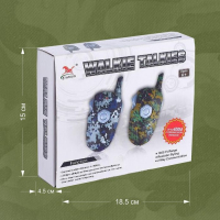 Набор раций &laquo;Отряд Альфа&raquo;, без шума, дистанция до 400 метров, работает от батареек