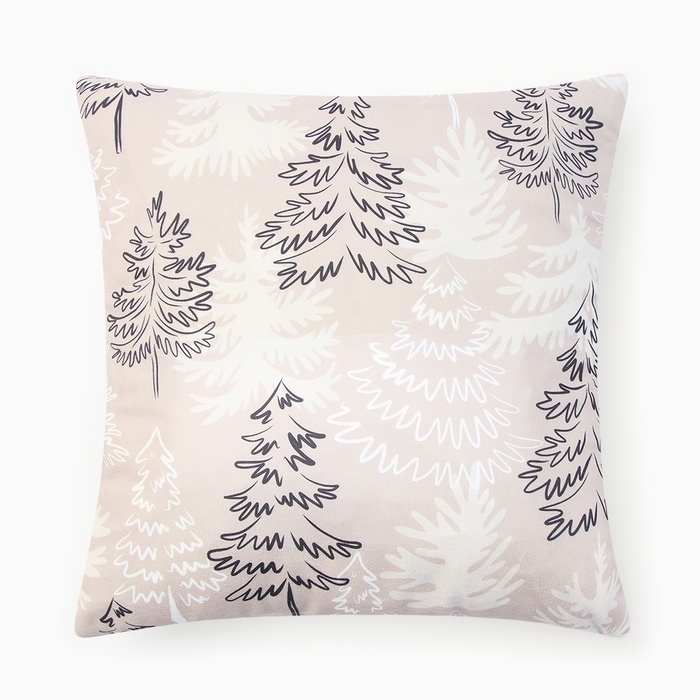 Новый год. Чехол на подушку Этель Новый год. Чехол на подушку Этель "Зимний лес" 40х40см,100% п/э