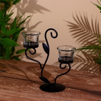 Подсвечник "Венль" металл 22 см Подсвечник "Венль" металл 22 см