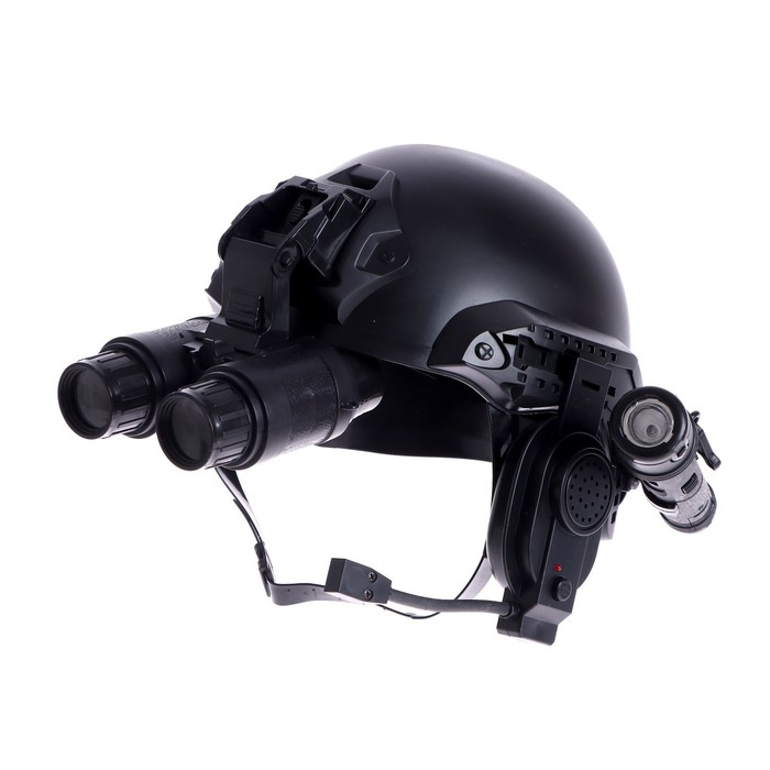 Игровой набор 5 в 1 &laquo;Шлем спецагента&raquo;, очки, фонарь, громкоговоритель, бинокль