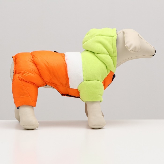 Комбинезон Комбинезон "Эльф", размер 14 (ДС 32 см, ОГ 42 см, ОШ 31 см), салатово-оранжевый