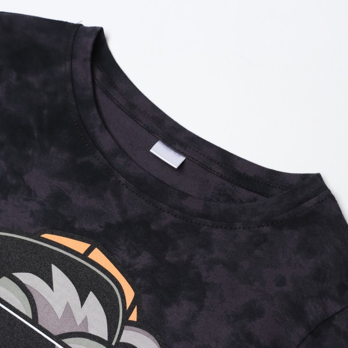 Футболка c дл. рук. детская KAFTAN "Trendy" р.32 (110-116), серый тай-дай