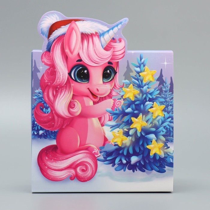 Подарочная коробка новогодняя складная &laquo;Верь в мечту&raquo;, 15 х 15 х 8 см, Новый год