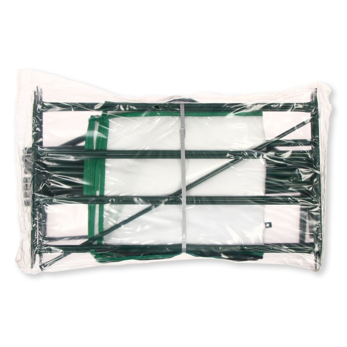 Парник-стеллаж, 4 полки, 160 &times; 65 &times; 40 см, металлический каркас d = 16 мм, чехол из спанбонда 60 г/м&sup2;