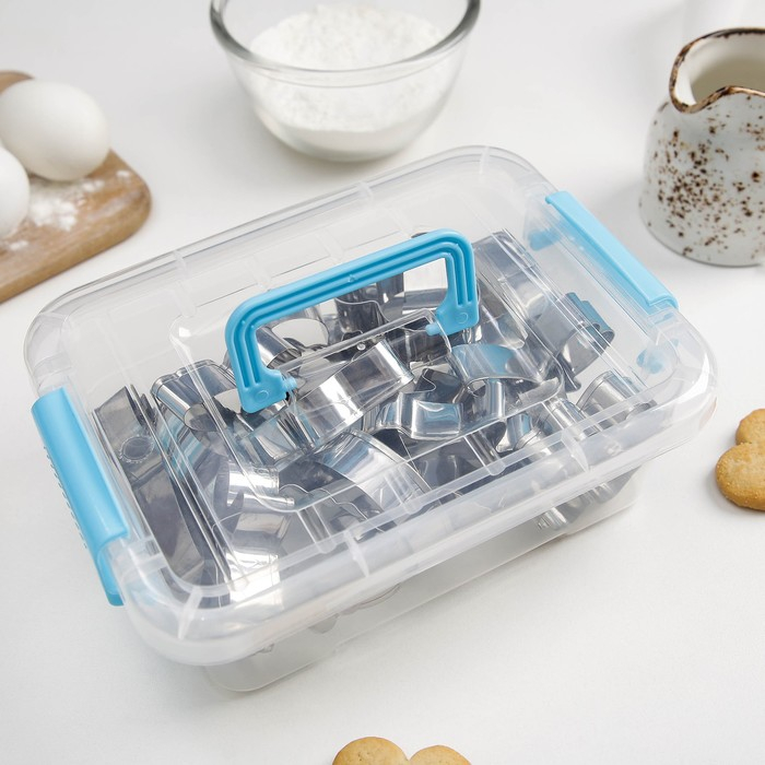 Набор форм для печенья &laquo;Лето&raquo;, 20 шт, цвет серебристый