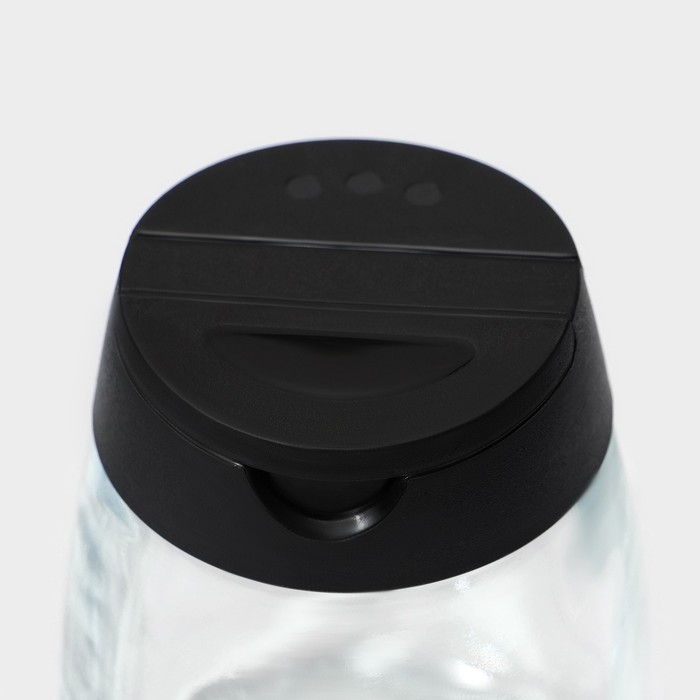 Набор баночек стеклянных для специй с пластмассовой крышкой Доляна &laquo;Отто&raquo;, 140 мл, 6,2&times;8,4 см