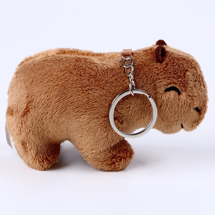 Мягкая игрушка &laquo;Капибара&raquo;, на брелоке, 12 см