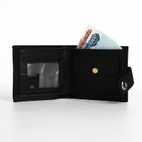 Портмоне мужское на магните, отдел для купюр, карт, монет, цвет чёрный Портмоне мужское на магните, отдел для купюр, карт, монет, цвет чёрный
