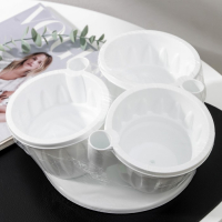 Кашпо многоярусное «Каскад», 3 шт, 700 мл, цвет белый Кашпо многоярусное «Каскад», 3 шт, 700 мл, цвет белый