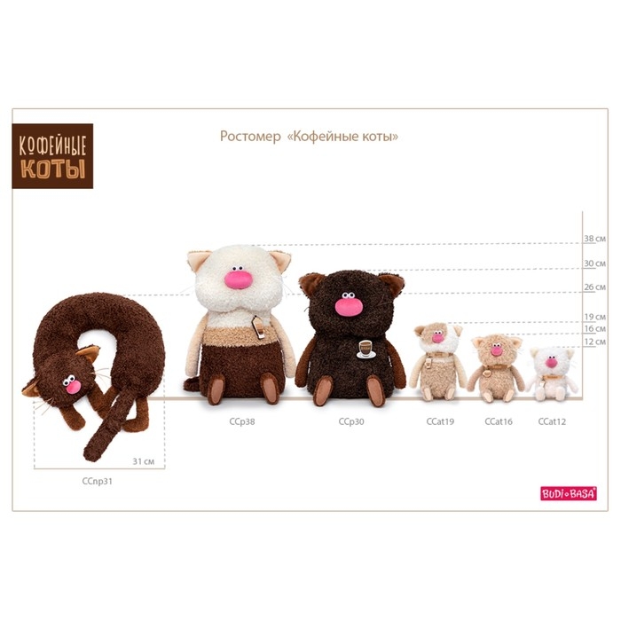 Мягкая игрушка «Кот Кортадо», 12 см Мягкая игрушка «Кот Кортадо», 12 см