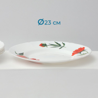 Сервиз столовый &laquo;Бархатная роза&raquo;, 37 предметов, стеклокерамика