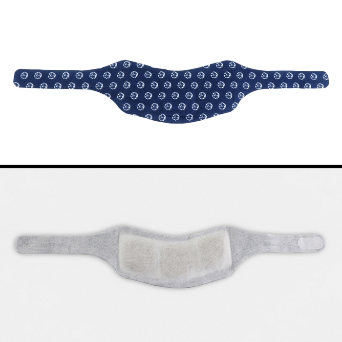 Бандаж самонагревающийся для шеи, 14 &times; 18 &times; 0,5 см, цвет синий