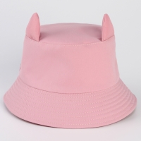 Панама детская для девочки &laquo;Мяу&raquo;, с ушками, р-р 54