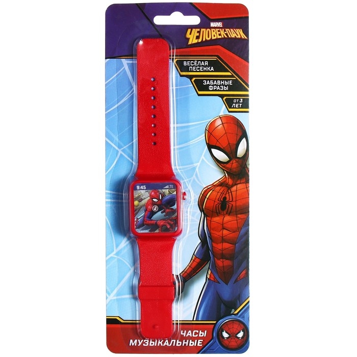 Часы музыкальные «Человек-паук», звук, Disney Часы музыкальные «Человек-паук», звук, Disney