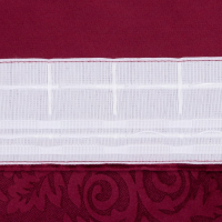 Штора портьерная "Этель" 230х270 см Валенсия Вишнёвый,100% п/э