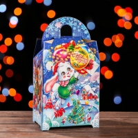 Новый год. Подарочная коробка "Ларец" 18,5 х 14 х 36 см.