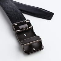 Ремень мужской, ширина 3,6 см, винт, пряжка автомат, цвет чёрный