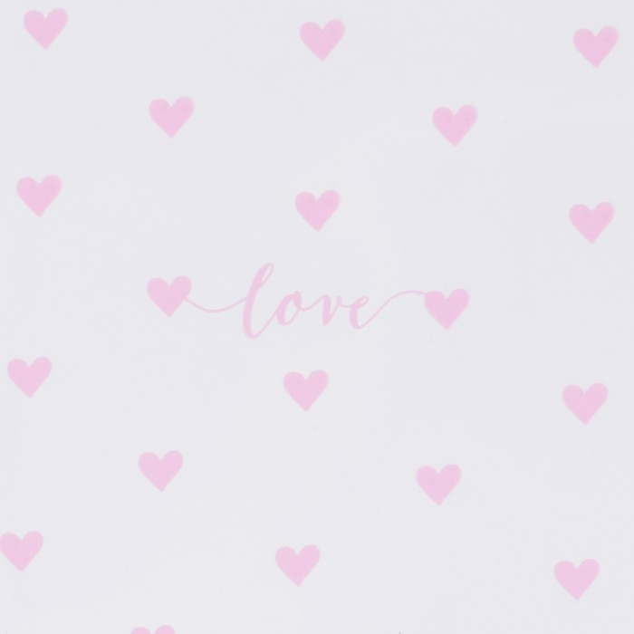Плёнка для цветов глянцевая &laquo;Сердца&raquo;, 0,6 х 8 м