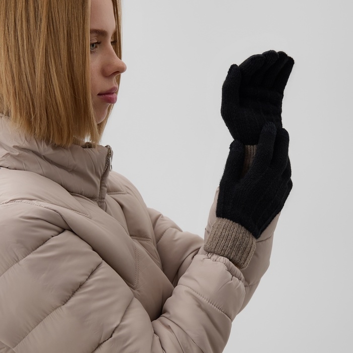 Перчатки женские MINAKU 22 см черный