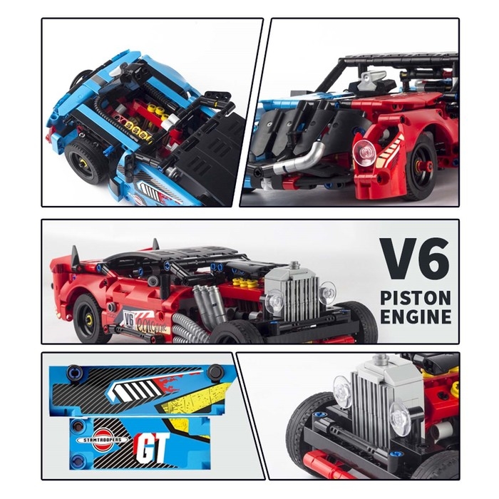 Конструктор техно «Тачка», инерционный, 521 деталь Конструктор техно «Тачка», инерционный, 521 деталь