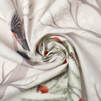 Скатерть Этель "Новогоднее чудо" d=220см +/-3см с ВГМО, 100%хл, саржа 190гр/м2