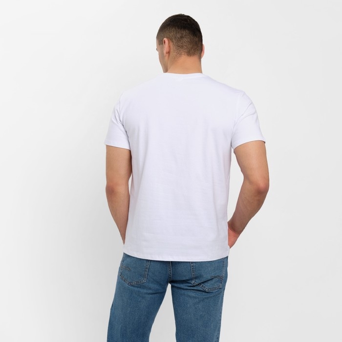 Футболка мужская MINAKU REGULAR FIT: цвет белый, р-р 52