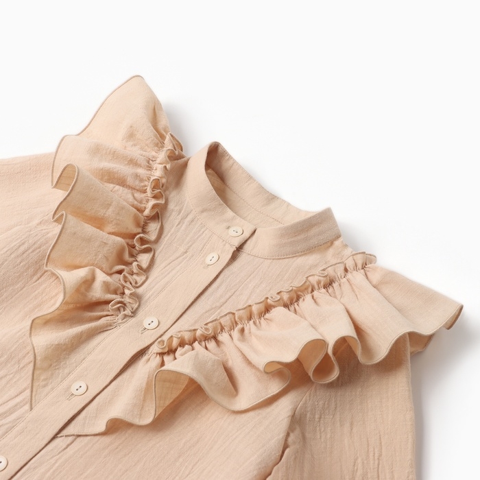 Блузка для девочки MINAKU цвет светло-бежевый, рост 140 см