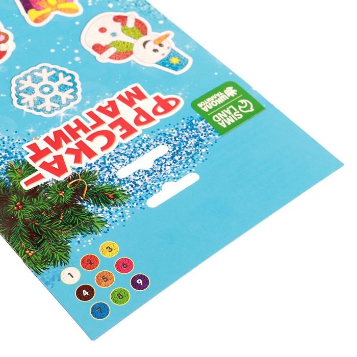 Магнит - фреска своими руками на новый год «Снеговик и мишка», набор 4 шт, набор для творчества Магнит - фреска своими руками на новый год «Снеговик и мишка», набор 4 шт, набор для творчества