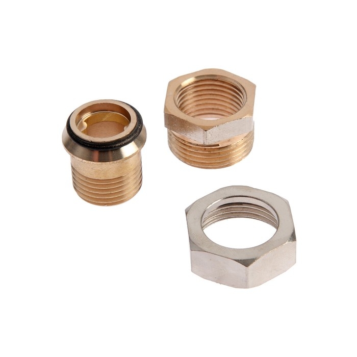 Американка OTMO, 1/2 Американка OTMO, 1/2", внутренняя/наружная резьба, прямая, никелированная латунь