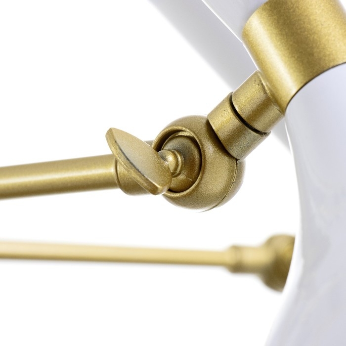 Люстра Люстра "Бастони" 6хЕ14 40Вт бело-золотой 70х70х54 см BayerLux