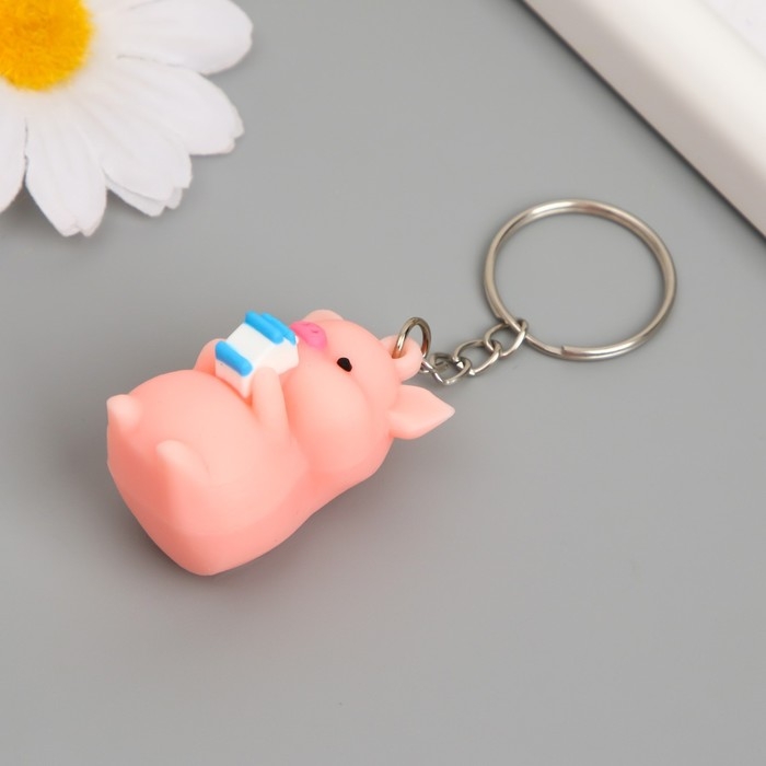 Брелок резина Брелок резина "Милый поросенок" МИКС 3,5х2,5 см