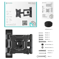 Кронштейн ONKRON M4S, для ТВ, наклонно-поворотный, 17"-43", 55 - 500 мм от стены, черный Кронштейн ONKRON M4S, для ТВ, наклонно-поворотный, 17"-43", 55 - 500 мм от стены, черный