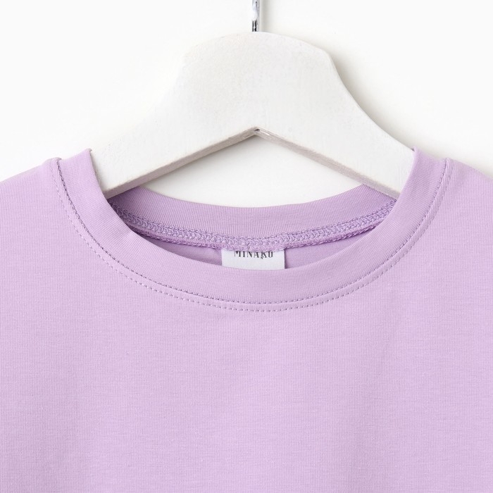 Лонгслив детский MINAKU цвет лавандовый, рост 116 см