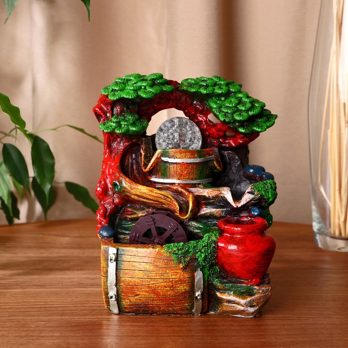 Фонтан Фонтан "Кувшинчик в лесу" 11х13х18 см (с подсветкой)