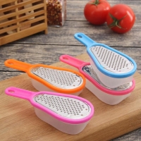 Тёрка с контейнером для детского питания Доляна &laquo;Груша&raquo;, 16 см, мелкая, цвет МИКС