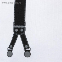 Боди Крошка Я "Подтяжки" рост 80-86 см Боди Крошка Я "Подтяжки" рост 80-86 см