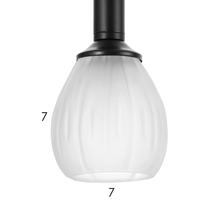 Светильник "Жаклин" 1х3Вт G4 черный  20х20х180см