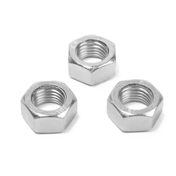 Гайка ТУНДРА, шестигранная, DIN 934, класс прочности 6, оцинкованная, М16, 5 кг Гайка ТУНДРА, шестигранная, DIN 934, класс прочности 6, оцинкованная, М16, 5 кг