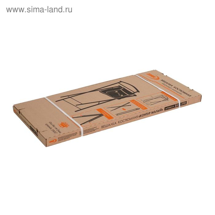 Вешалка костюмная &laquo;Контур малый&raquo;, 35,5&times;23,5&times;76 см, цвет чёрный