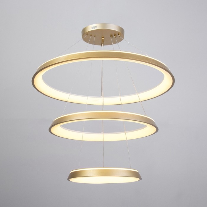 Люстра Люстра "Анелло" 3хLED 3000-6000К 220Вт золото 130х60х120 см BayerLux