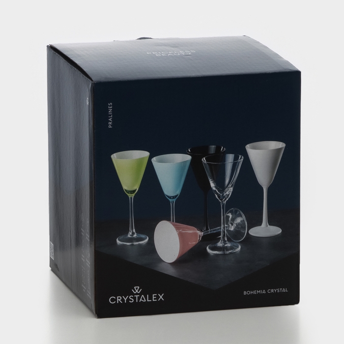 Набор стеклянных бокалов для мартини &laquo;Пралине&raquo;, 90 мл, 4 шт